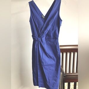 DKNY Women’s Sleeveless Dress, Size 0, Cobalt Blue